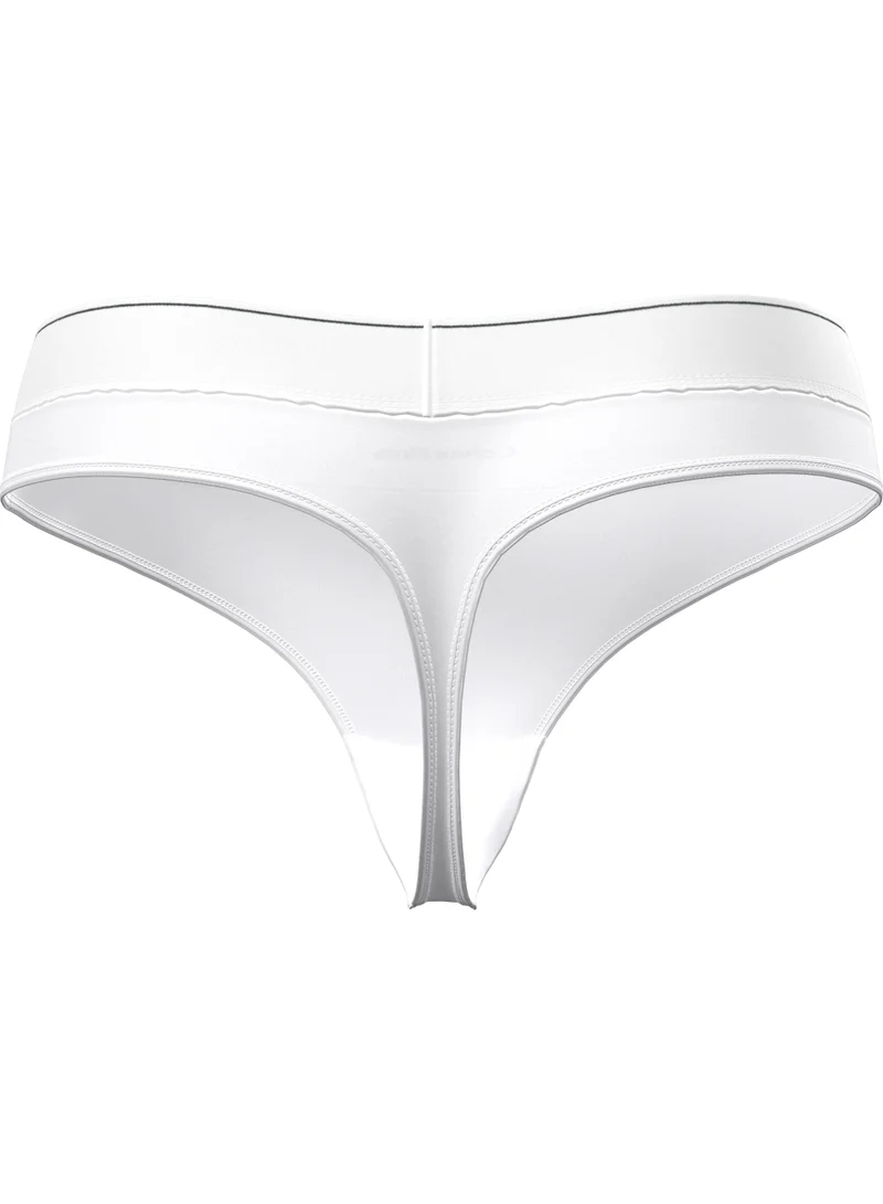 CALVIN KLEIN Stretch Thong - Graphic Monogram Microfibre